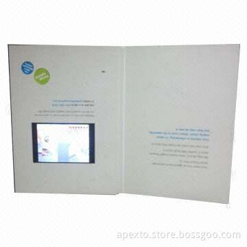 Popular LCD Video Greeting Cards As Promotional Gift